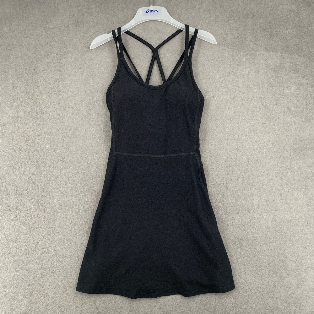 Old Navy Active Cloud+ Go-Dry Exercise Dress Black Strappy Racerback XS
